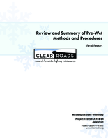Review and Summary of PreWet Methods and Procedures