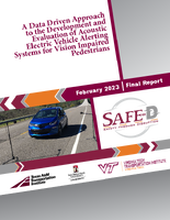 A Data Driven Approach to the Development and Evaluation of Acoustic Electric Vehicle Alerting Systems for Vision Impaired Pedestrians