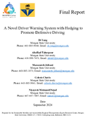 A Novel Driver Warning System with Hedging to Promote Defensive Driving