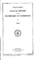 TwentyFourth Annual Report of the Secretary of Commerce 1936