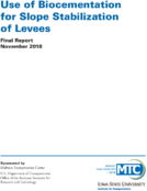 Use of Biocementation for Slope Stabilization of Levees
