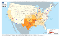 Estimated FAF Flow for Trucks Going To From and Within Arkansas on National Highway System 2017