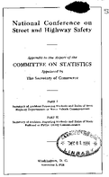 Appendix to the Report of the Committee on Statistics Appointed by the Secretary of Commerce