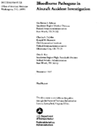 Bloodborne Pathogens in Aircraft Accident Investigation