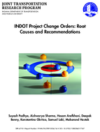 INDOT Project Change Orders Root Causes and Recommendations