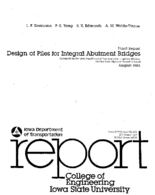 Design of piles for integral abutment bridges