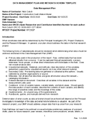 Construction Cost Inflation Model Data Management Plan