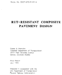 RutResistant Composite Pavement Design
