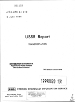 USSR Report Transportation