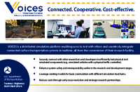 Virtual Open Innovation Collaborative Environment for Safety VOICES  Connected Cooperative Costeffective