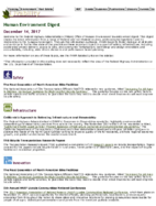 Human Environment Digest December 14 2017
