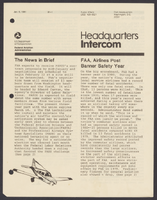 FAA Headquarters Intercom JanuaryJune 1981