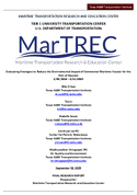 Evaluating Strategies to Reduce the Environmental Impact of Commercial Maritime Vessels for the Port of Houston