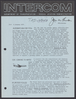 Federal Aviation Agency Intercom JanuaryMarch 1971