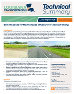 Best Practices for Maintenance of ControlofAccess Fencing Summary