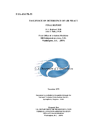 Task force on deterrence of air piracy  final report