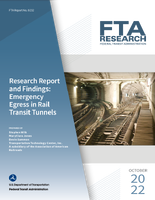 Research Report and Findings Emergency Egress in Rail Transit Tunnels