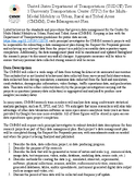 Center for MultiModal Mobility in Urban Rural and Tribal Areas Data Management Plan
