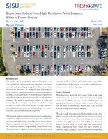 Impervious Surfaces from High Resolution Aerial Imagery Cities in Fresno County Research Brief