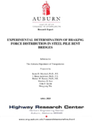 Experimental Determination of Braking Force Distribution in Steel Pile Bent Bridges
