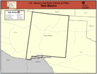 US  Mexico Land Ports of Entry LPOEs New Mexico