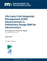 LifeCycle Civil Integrated Management CIM Advancements in Preliminary Design BIM for Infrastructure