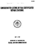 AC 1401C Consolidated Listing of FAA Certificated Repair Stations