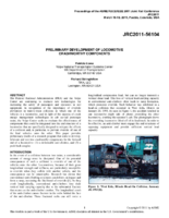 Preliminary development of locomotive crashworthy components