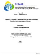 Highway Pavement Condition Deterioration Modeling considering Maintenance History