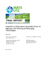Feasibility of Estimating Commodity Flows on Highways with Existing and Emerging Technologies