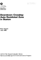 Downtown Crossing Auto Restricted Zone in Boston