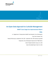 An Open Data Approach to Curbside Management SMART Grant Stage One Implementation Report